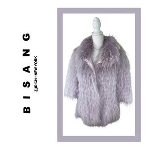 Lavender Fur Layers on Matching Lavender Silk • Lightweight